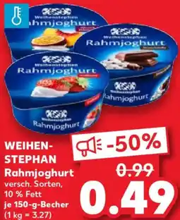 Kaufland WEIHENSTEPHAN Rahmjoghurt Angebot