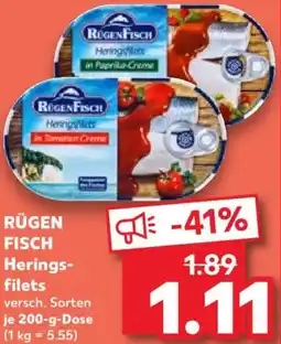 Kaufland RÜGEN FISCH Heringsfilets Angebot