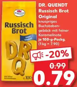 Kaufland DR. QUENDT Russisch Brot Original Angebot