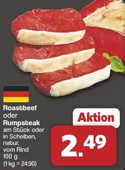 Famila Nord West Roastbeef oder Rumpsteak Angebot