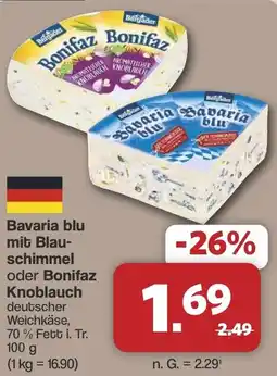 Famila Nord West Bavaria blu mit Blauschimmel oder Bonifaz Knoblauch Angebot