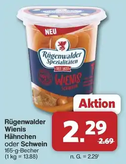 Famila Nord West Rügenwalder Wienis Hähnchen oder Schwein Angebot