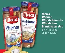 Famila Nord West Meica Wiener Würstchen oder Würstchen Frankfurter Art Angebot