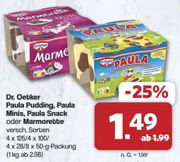 Famila Nord West Dr. Oetker Paula Pudding, Paula Minis, Paula Snack oder Marmorette Angebot