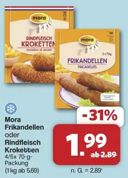 Famila Nord West Mora Frikandellen oder Rindfleisch Kroketten Angebot