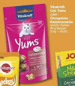 Famila Nord West Vitakraft Cat Yums oder Choupette Katzensnacks Angebot