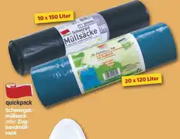 Famila Nord West quickpack Schwergutmüllsack oder Zugbandmüllsack Angebot