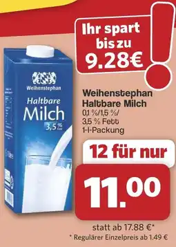 Famila Nord West Weihenstephan Haltbare Milch Angebot