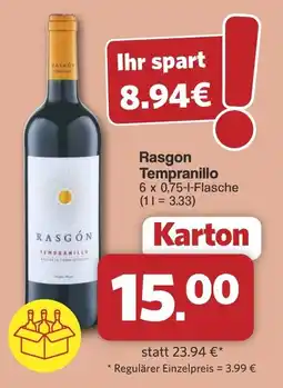 Famila Nord West Rasgon Tempranillo Angebot