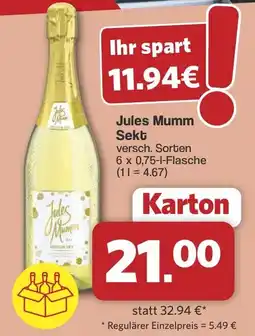 Famila Nord West Jules Mumm Sekt Angebot