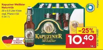 Netto Marken-Discount Kapuziner Weißbier Naturtrüb Angebot