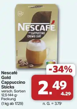 Famila Nord West Nescafé Gold Cappuccino Sticks Angebot