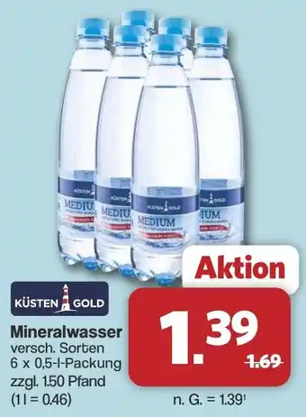 Famila Nord West KÜSTEN GOLD Mineralwasser Angebot