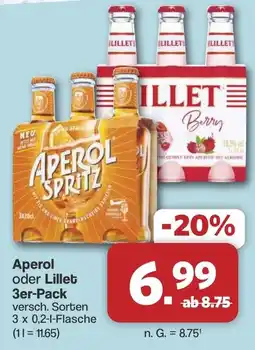 Famila Nord West Aperol oder Lillet 3er-Pack Angebot