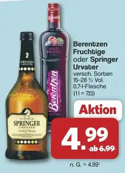 Famila Nord West Berentzen Fruchtige oder Springer Urvater Angebot