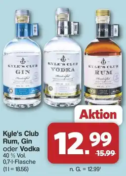 Famila Nord West Kyle's Club Rum, Gin oder Vodka Angebot