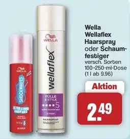 Famila Nord West Wella Wellaflex Haarspray oder Schaumfestiger Angebot