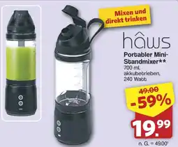 Famila Nord West hâws Portabler Mini Standmixer Angebot