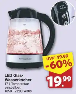 Famila Nord West LED Glas Wasserkocher Angebot