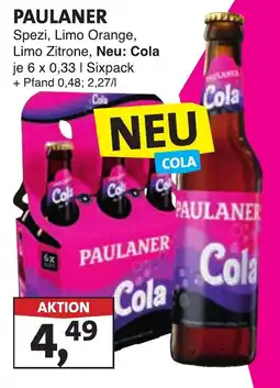 Lösch Depot PAULANER Spezi, Limo Orange, Limo Zitrone, Neu: Cola Angebot