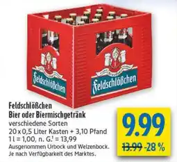 diska Feldschlößchen Bier oder Biermischgetränk Angebot