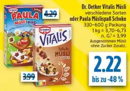 diska Dr. Oetker Vitalis Müsli Angebot