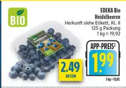 diska EDEKA Bio Heidelbeeren Angebot