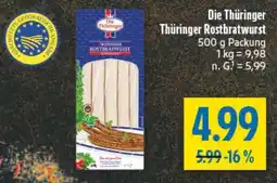 diska Die Thüringer Thüringer Rostbratwurst Angebot