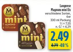 diska Langnese Magnum mini Eis Angebot