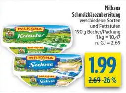 diska Milkana Schmelzkäsezubereitung Angebot