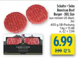 diska Schulte + Sohn American Beef Burger - XXL Size Angebot