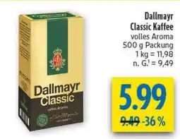 diska Dallmayr Classic Kaffee Angebot