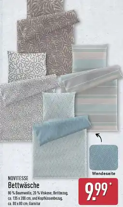 Aldi Nord NOVITESSE Bettwäsche Angebot