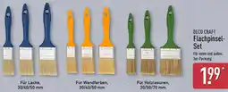 Aldi Nord DECO CRAFT Flachpinsel Set Angebot