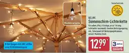 Aldi Nord BELAVI Sonnenschirm-Lichterkette Angebot