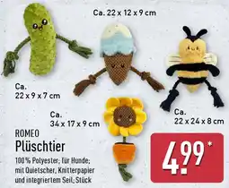 Aldi Nord ROMEO Plüschtier Angebot