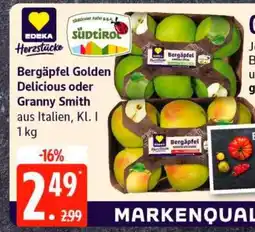 Edeka Bergäpfel Golden Delicious oder Granny Smith Angebot