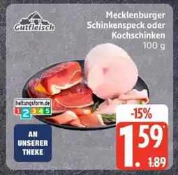 Edeka Mecklenburger Schinkenspeck oder Kochschinken Angebot