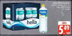 Edeka Hella Mineralwasser Angebot