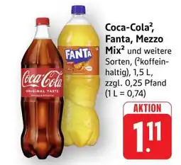 Edeka Coca­Cola/ Fanta/Mezzo Mix Angebot