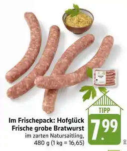 Edeka Hofglück Frische grobe Bratwurst Angebot