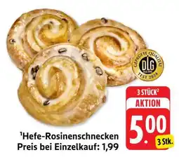 Edeka Hefe- Rosinenschnecken Angebot
