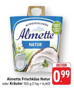 Edeka Almette Frischkäse Natur oder Kräuter Angebot