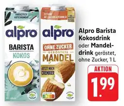 Edeka Alpro Barista Kokosdrink oder Mandeldrink Angebot