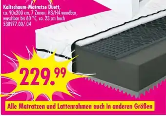 Möbel Boss Kaltschaum-Matratze Duett Angebot