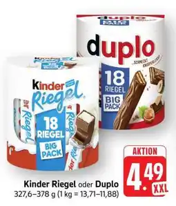 Edeka Kinder Riegel oder Duplo Angebot