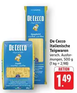 Edeka De Cecco italienische Teigwaren Angebot