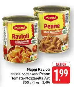 Edeka Maggi Ravioli oder Penne Tomate-Mozzarella Art Angebot