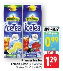 Edeka Pfanner Ice Tea Lemon-Lime Angebot
