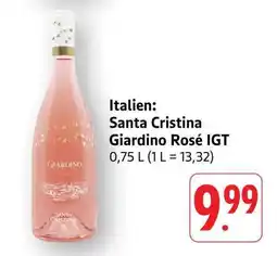 Edeka Santa Cristina Giardino Rosé IGT Angebot